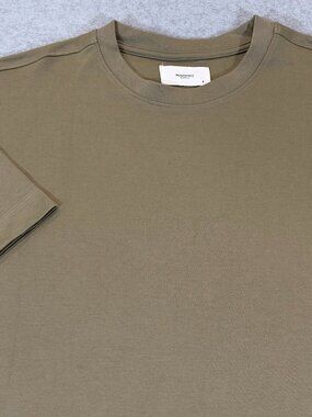 Reserved Supply Mens Oversize Fit T-Shirt Silver Sage Small Cotton Stretch NWT